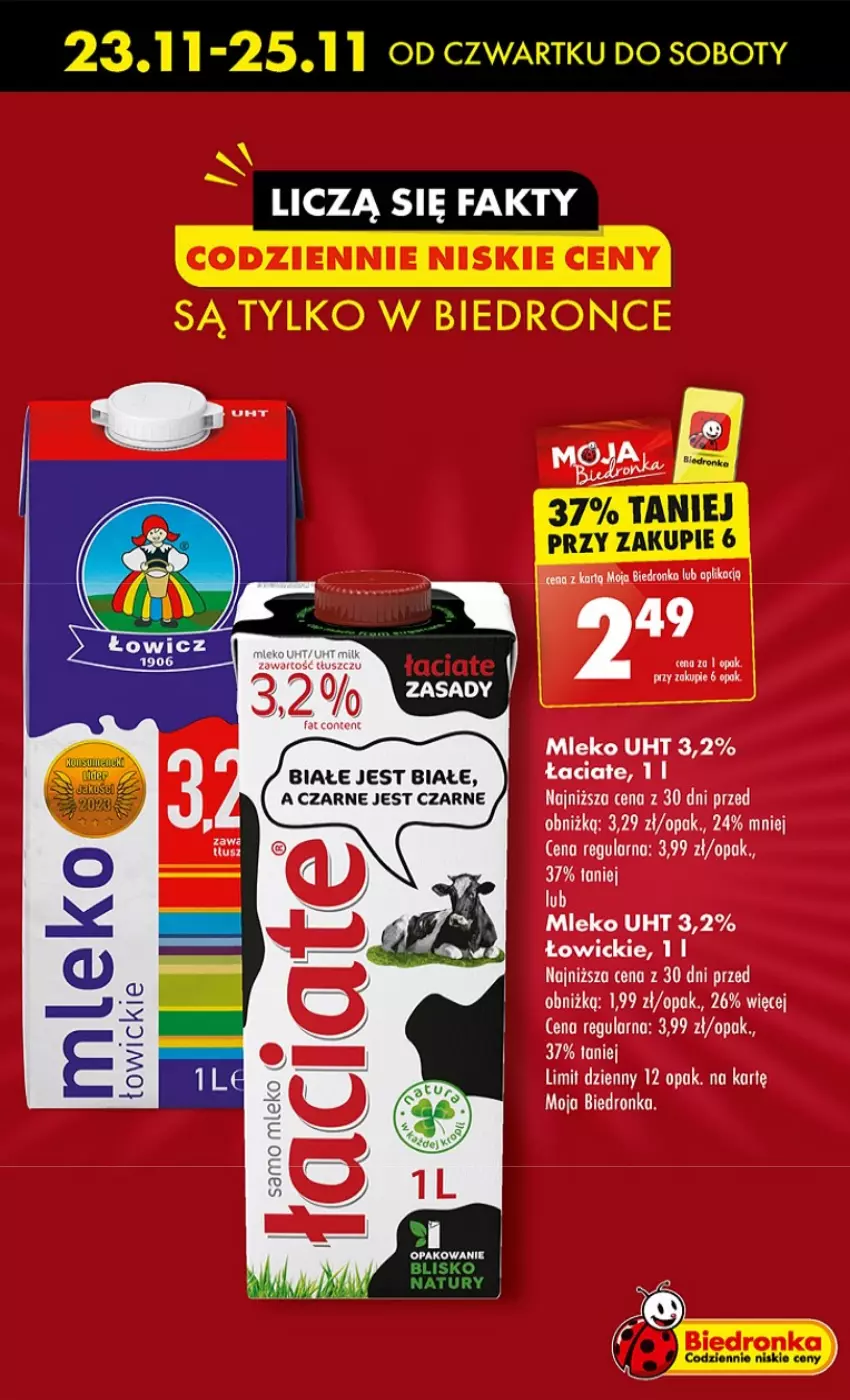 Gazetka promocyjna Biedronka - BlackFriday - ważna 23.11 do 29.11.2023 - strona 11 - produkty: Mleko