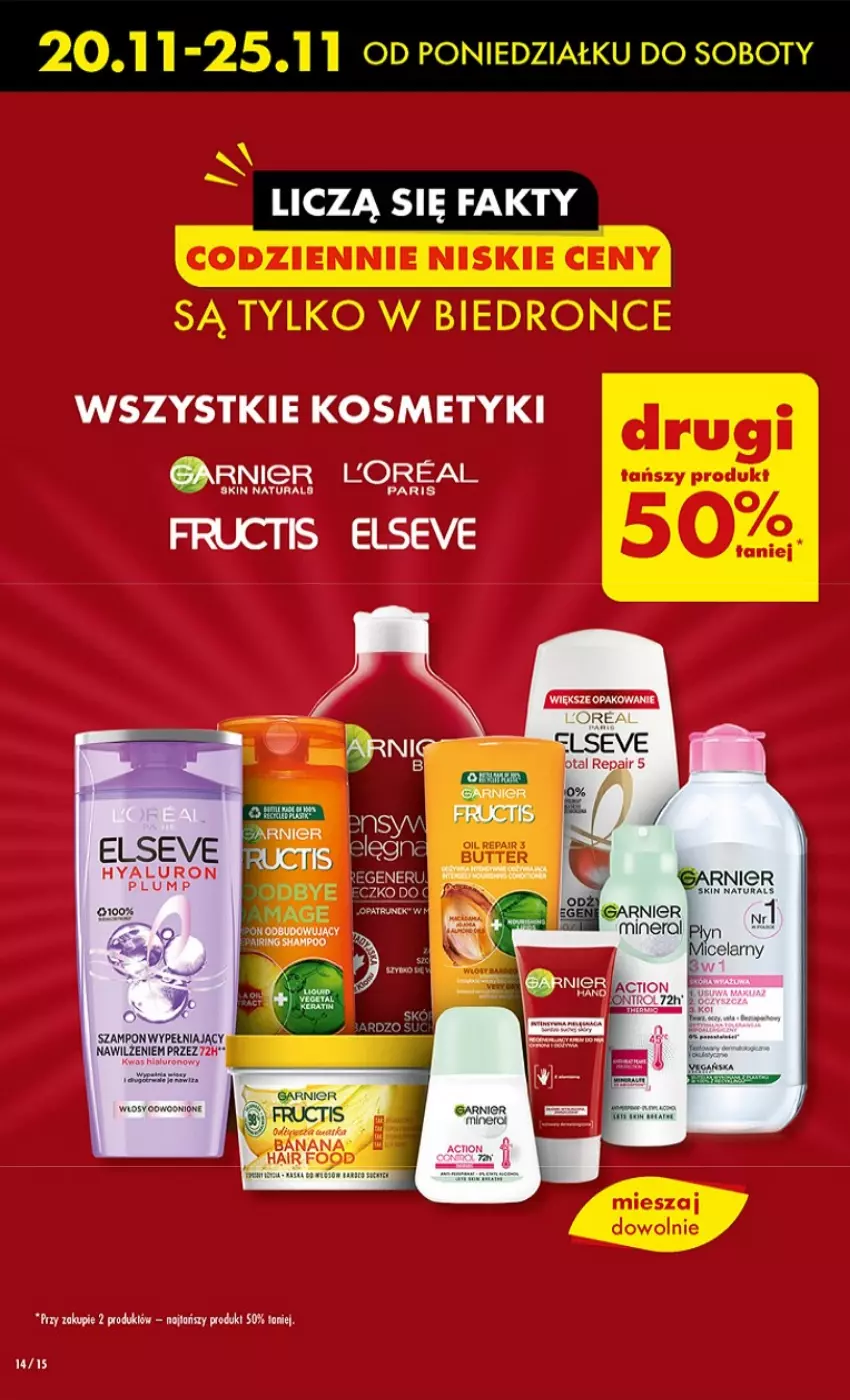 Gazetka promocyjna Biedronka - BlackFriday - ważna 23.11 do 29.11.2023 - strona 14 - produkty: Elseve, Fructis, Garnier, LG