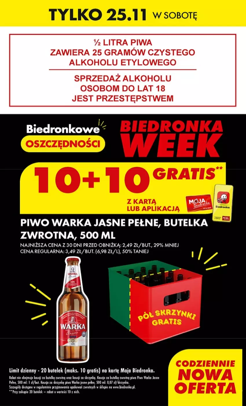 Gazetka promocyjna Biedronka - BlackFriday - ważna 23.11 do 29.11.2023 - strona 9 - produkty: AEG, Gra, Piwa, Piwo, Warka
