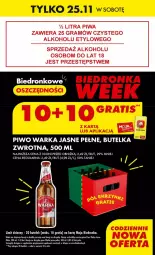 Gazetka promocyjna Biedronka - BlackFriday - Gazetka - ważna od 29.11 do 29.11.2023 - strona 9 - produkty: Piwa, Piwo, Gra, AEG, Warka