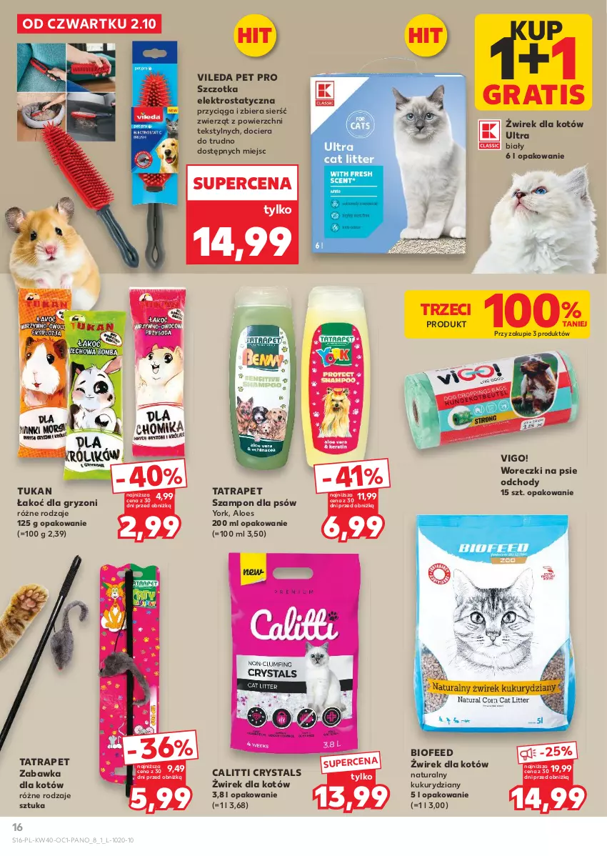 Gazetka promocyjna Kaufland - Kaufland - ważna 02.10 do 15.10.2025 - strona 16 - produkty: Gra, Gry, Szampon, Szczotka, Tatra, Vileda, Zabawka