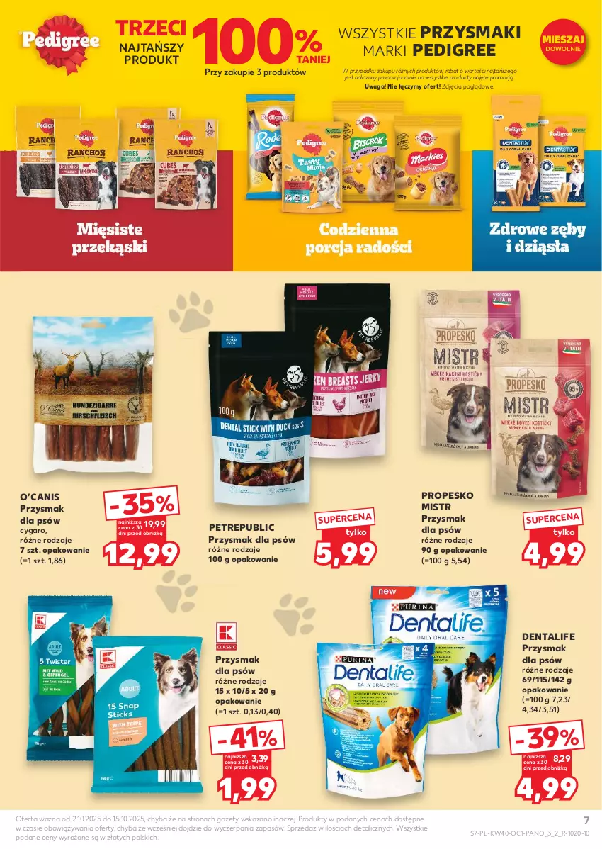 Gazetka promocyjna Kaufland - Kaufland - ważna 02.10 do 15.10.2025 - strona 7 - produkty: Pedigree, Por, Przysmaki, Waga