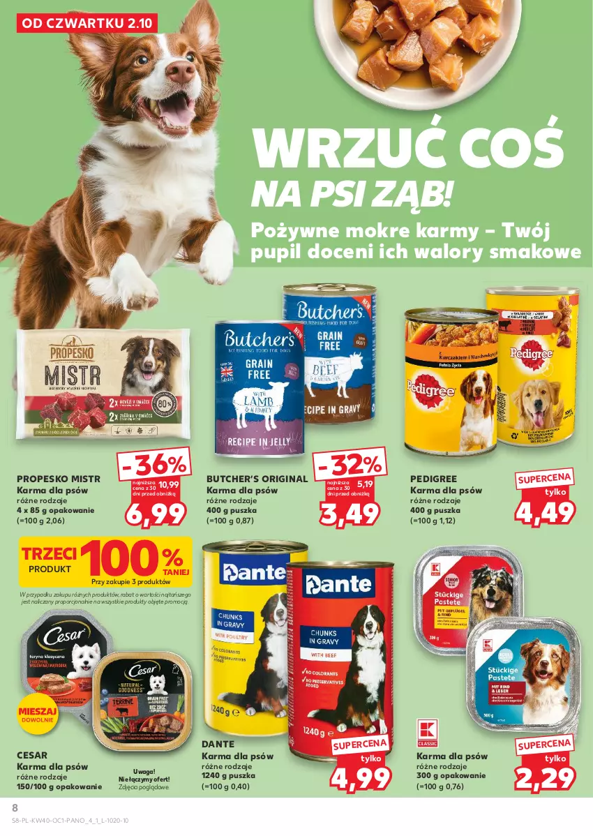 Gazetka promocyjna Kaufland - Kaufland - ważna 02.10 do 15.10.2025 - strona 8 - produkty: Gin, Pedigree, Por, Waga