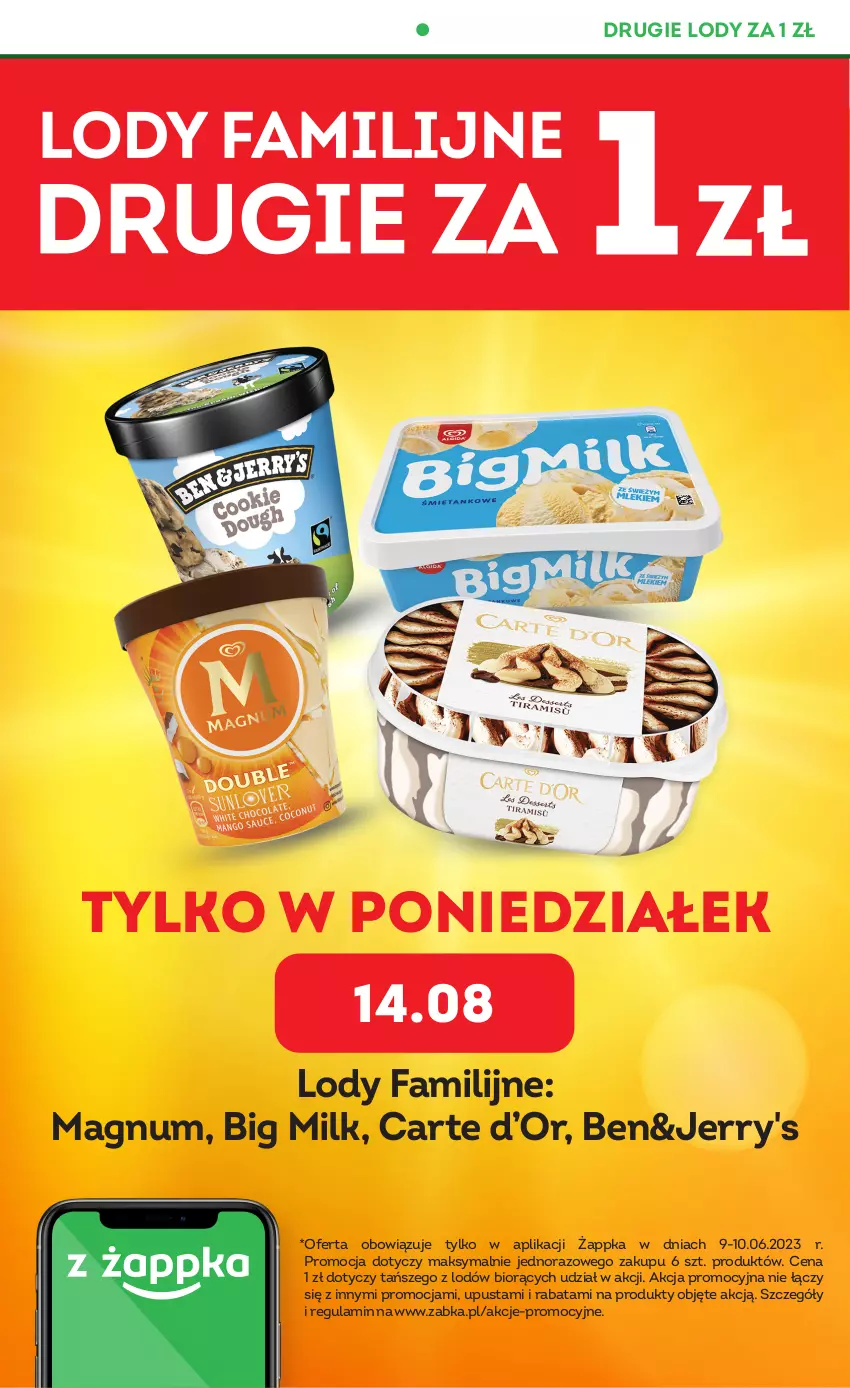 Gazetka promocyjna Żabka - ważna 09.08 do 15.08.2023 - strona 2 - produkty: Big Milk, Fa, Lody