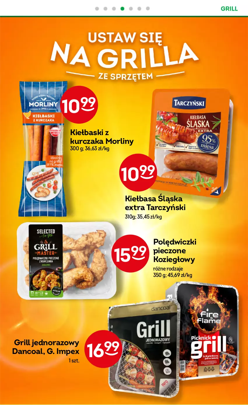 Gazetka promocyjna Żabka - ważna 09.08 do 15.08.2023 - strona 32 - produkty: Grill, Kiełbasa, Kiełbasa śląska, Kurczak, Morliny, Piec, Tarczyński