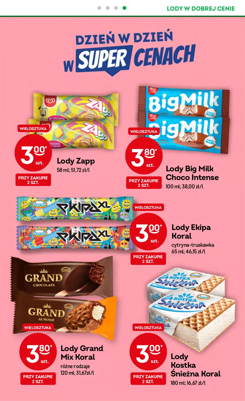 Gazetka promocyjna Żabka - ważna 09.08 do 15.08.2023 - strona 9 - produkty: Big Milk, Gra, Lody