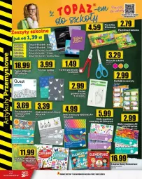 Gazetka promocyjna Topaz - Gazetka - ważna od 16.08 do 16.08.2023 - strona 15 - produkty: Top, Noż, Nożyczki, Klej, Książka, Plastelina