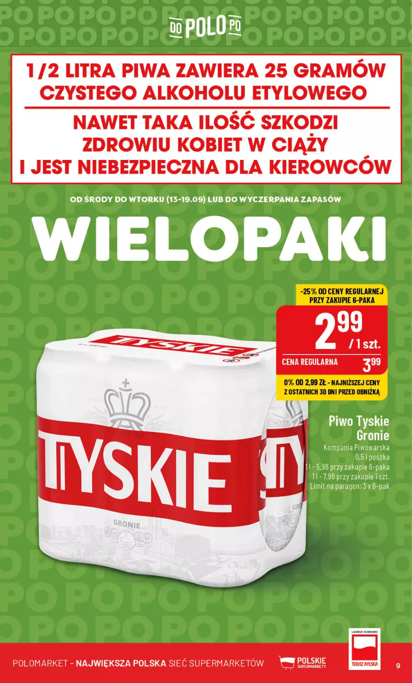 Gazetka promocyjna PoloMarket - Gazetka pomocyjna - ważna 13.09 do 19.09.2023 - strona 9 - produkty: Gra, Piec, Piwa