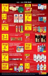 Gazetka promocyjna Biedronka - Tani Weekend - Gazetka - ważna od 18.01 do 18.01.2025 - strona 2 - produkty: Sajgonki, Top, Por, Pur, Gra, Papier, Parówki, Chipsy, Warka, Papier toaletowy, Bagietka, Silan, Płyn do płukania, Znicz, Acana, Pringles, Bryza, Olej, Folia aluminiowa, Wkład olejowy