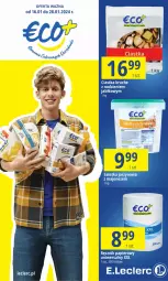 Gazetka promocyjna E Leclerc - Gazetka - ważna od 28.01 do 28.01.2024 - strona 1 - produkty: Majonez, Sałatka, Ciastka, Por, Papier, Jaja, Cytryny, Sałatka warzywna, Sałat, Woda, Groszek, Fa