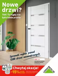 Gazetka promocyjna Leroy Merlin - Nowe Drzwi - Gazetka - ważna od 24.08 do 24.08.2021 - strona 1 - produkty: Beckers, Skrzydło drzwiowe, Drzwi, Fa