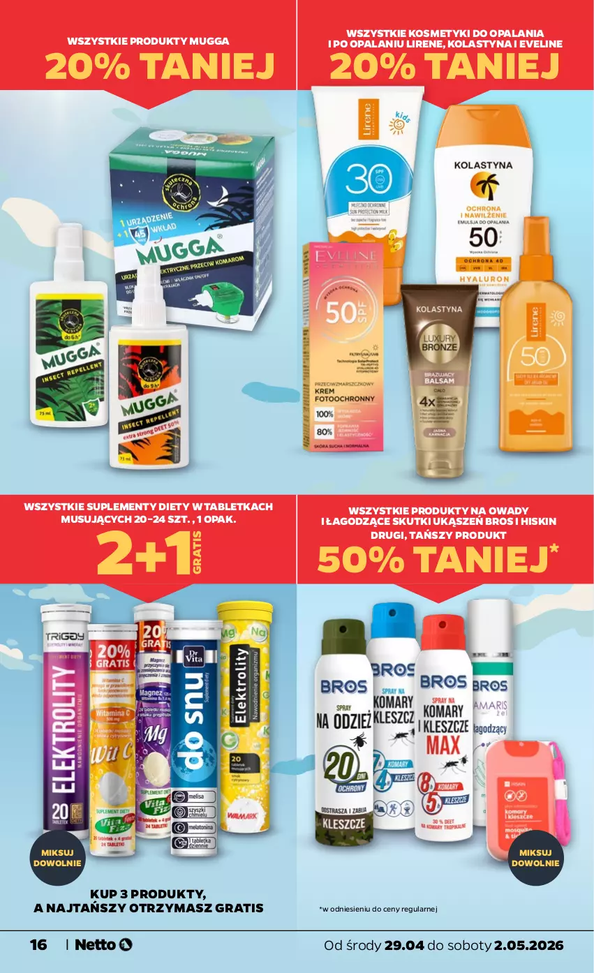 Gazetka promocyjna Netto - Od Środy - ważna 29.04 do 02.05.2026 - strona 16 - produkty: Eveline, Gra, Lirene, Mus, Tablet