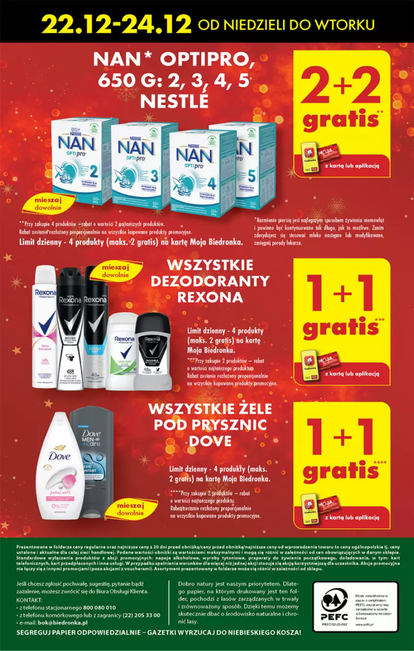 Gazetka promocyjna Biedronka - Od Poniedziałku - ważna 23.12 do 28.12.2024 - strona 74 - produkty: AEG, Dezodorant, Dove, Fa, Gra, Kosz, Napoje, Papier, Por, Rexona, Telefon