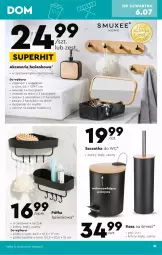Gazetka promocyjna Biedronka - Gazetka - ważna od 15.07 do 15.07.2023 - strona 31 - produkty: Ser, Papier, Taśma montażowa, Wieszak, Szczotka, Organizer, Kosz, Papier toaletowy, Półka, Półka łazienkowa, Haczyk, Drzwi, Szczotka do WC, Pokrywa