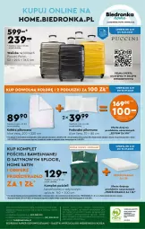 Gazetka promocyjna Biedronka - Gazetka - ważna od 15.07 do 15.07.2023 - strona 32 - produkty: Por, Gra, Kołdra, Papier, Rama, Pościel, Walizka, Sati, Kosz, Prześcieradło, Tran, Aloe vera, Komplet pościeli, Poduszka