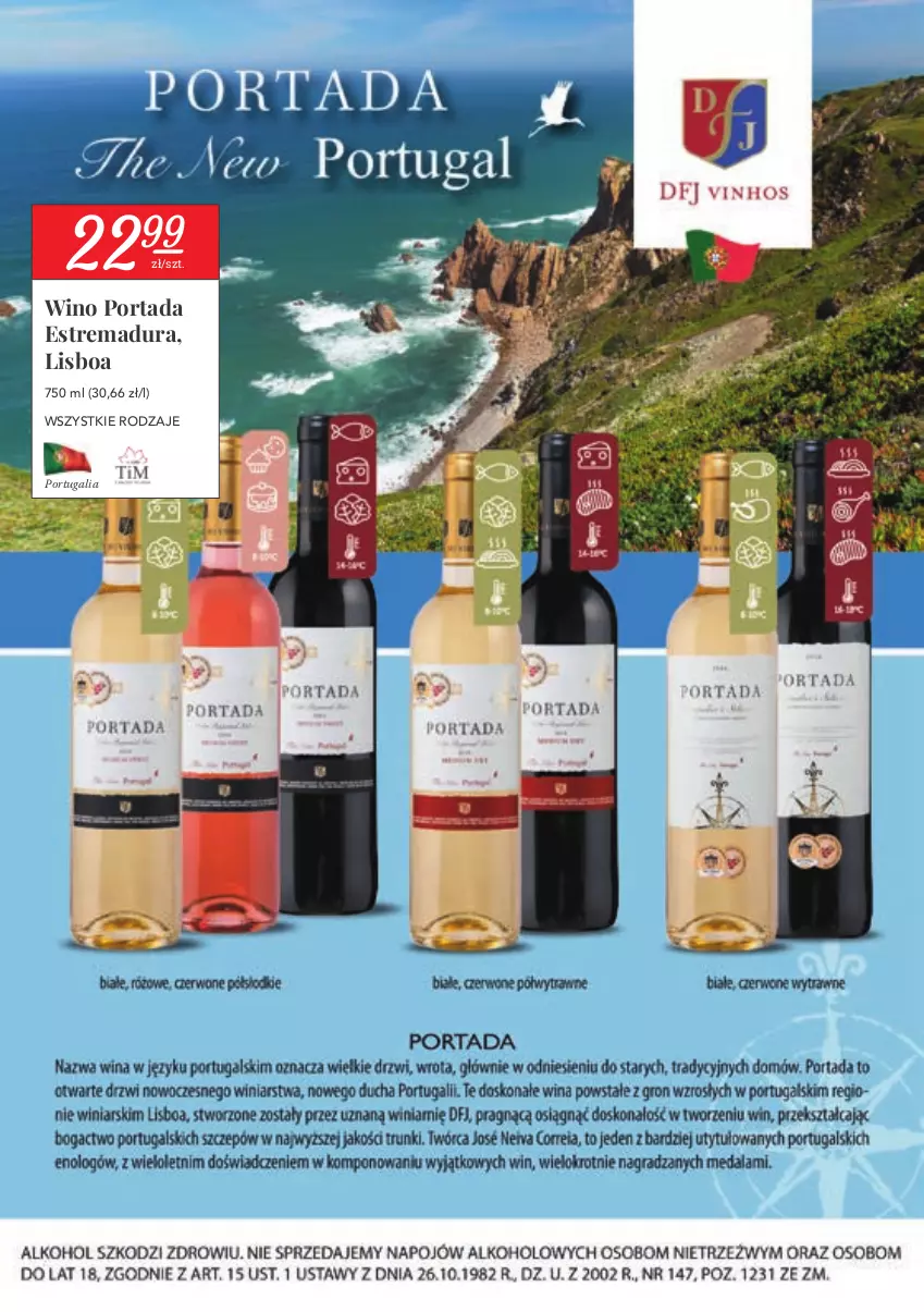 Gazetka promocyjna Stokrotka - Oferta alkoholowa - ważna 25.02 do 24.03.2021 - strona 10 - produkty: Por, Portada, Wino