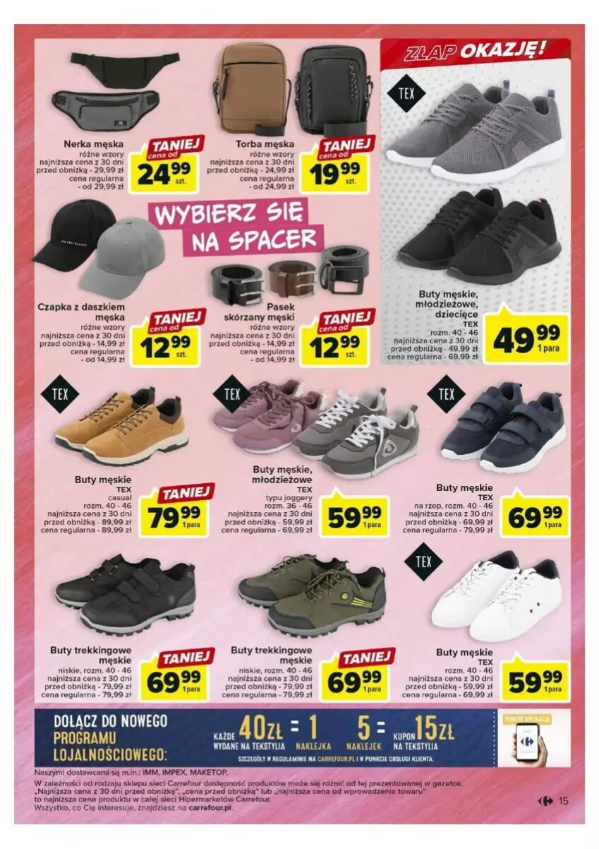 Gazetka promocyjna Carrefour - ważna 05.09 do 16.09.2023 - strona 7 - produkty: Buty, Czapka, Dzieci, Gra, Klej, Pasek, Top, Torba