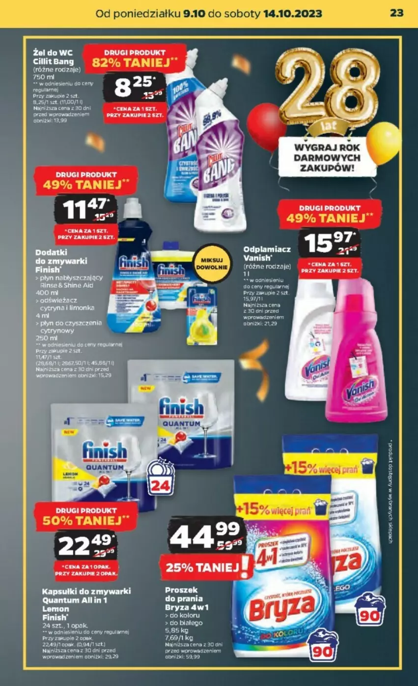 Gazetka promocyjna Netto - ważna 09.10 do 15.10.2023 - strona 16 - produkty: Bryza, Finish, Gra, Koc, LG, Odplamiacz, Zmywarki