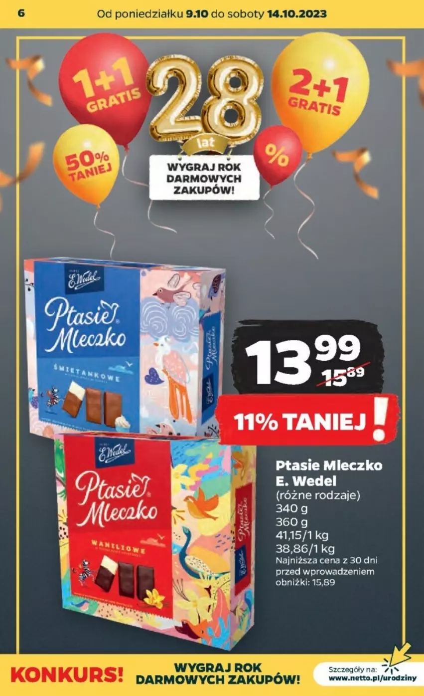 Gazetka promocyjna Netto - ważna 09.10 do 15.10.2023 - strona 28 - produkty: Gra, Mleczko, Ptasie mleczko