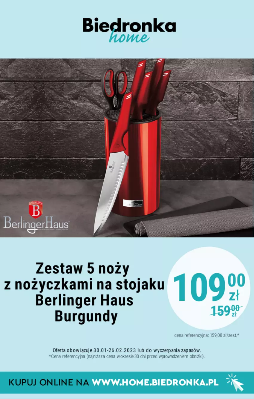 Gazetka promocyjna Biedronka - Biedronka Home - Gazetka - Biedronka.pl - ważna 13.02 do 26.02.2023 - strona 12 - produkty: Noż, Stojak