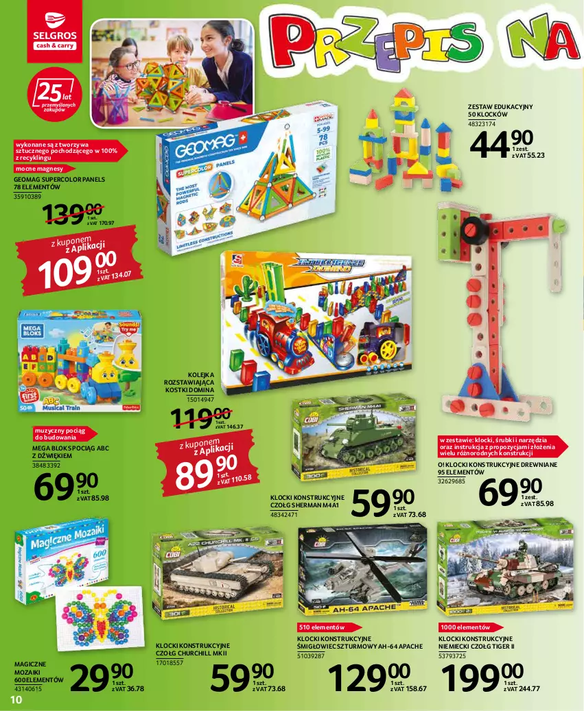 Gazetka promocyjna Selgros - Katalog Dzień Dziecka - ważna 19.05 do 01.06.2022 - strona 10 - produkty: Klocki, Kolejka, Mega Bloks, Olej, Pociąg, Tiger