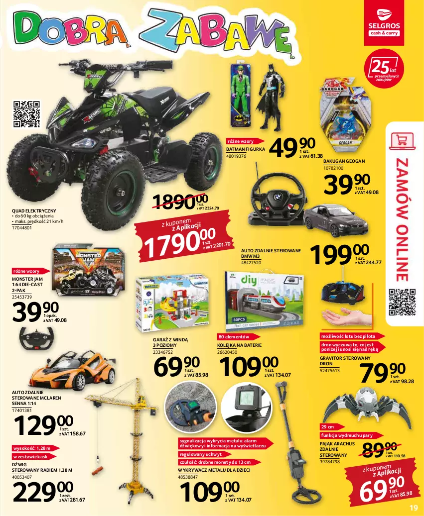 Gazetka promocyjna Selgros - Katalog Dzień Dziecka - ważna 19.05 do 01.06.2022 - strona 19 - produkty: Dzieci, Dźwig, Garaż, Gra, Kask, Kolejka, Olej, Sok