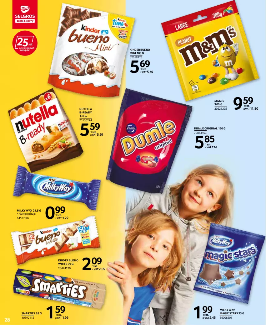 Gazetka promocyjna Selgros - Katalog Dzień Dziecka - ważna 19.05 do 01.06.2022 - strona 28 - produkty: Gin, Kinder, Kinder Bueno, Milky Way, Nutella