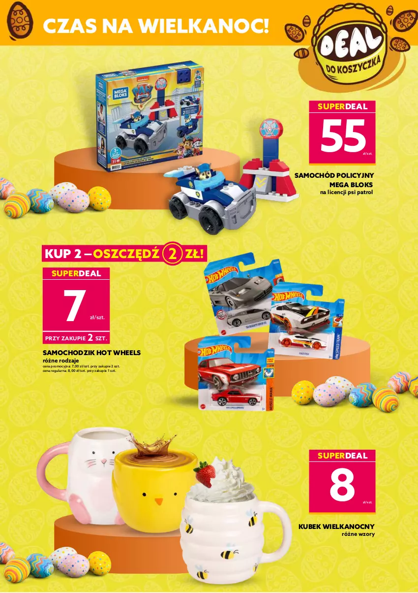 Gazetka promocyjna Dealz - ✨FESTIWAL MEGA OFERT!✨ - ważna 01.03 do 08.03.2023 - strona 9 - produkty: Chodzik, Hot Wheels, Kubek, Mega Bloks, Psi Patrol, Samochód