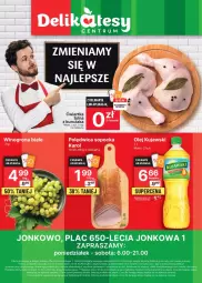 Gazetka promocyjna Delikatesy Centrum - Oferta specjalna Jonkowo 12-18.10.2023 - Gazetka - ważna od 18.10 do 18.10.2023 - strona 1 - produkty: Kurczak, Polędwica, Kujawski, Rum, Telefon, Winogrona, Wino, Olej