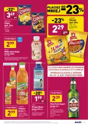 Gazetka promocyjna Aldi - ALE! CENA - Gazetka - ważna od 06.02 do 06.02.2021 - strona 23 - produkty: Piwa, Piwo, Cebula, Sok, Ser, Lajkonik, Por, Gra, Migdały, Müllermilch, Chipsy, Tera, Perła, Czekolada, Tymbark, Müller, Napój mleczny, Crunchips, Oshee, Napój niegazowany, Napój, Magnez