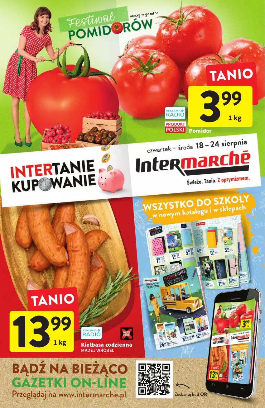 Gazetka promocyjna Intermarche - Gazetka Intermarche - ważna 18.08 do 24.08.2022 - strona 1 - produkty: Kiełbasa, Madej Wróbel