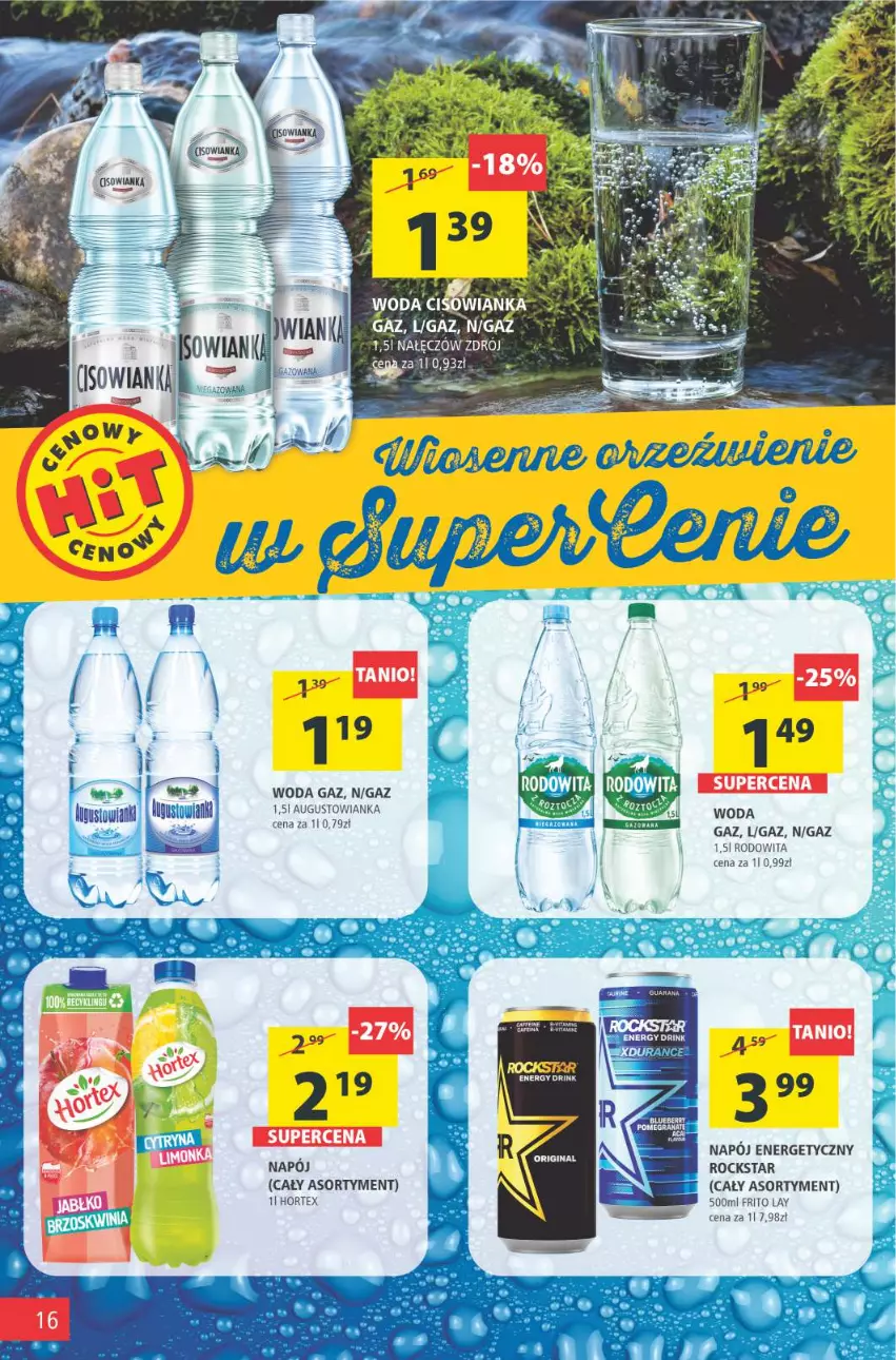 Gazetka promocyjna Arhelan - Gazetka - ważna 09.04 do 18.04.2021 - strona 16 - produkty: Gin, Gra, Granat, Hortex, Napój, Napój energetyczny, Woda