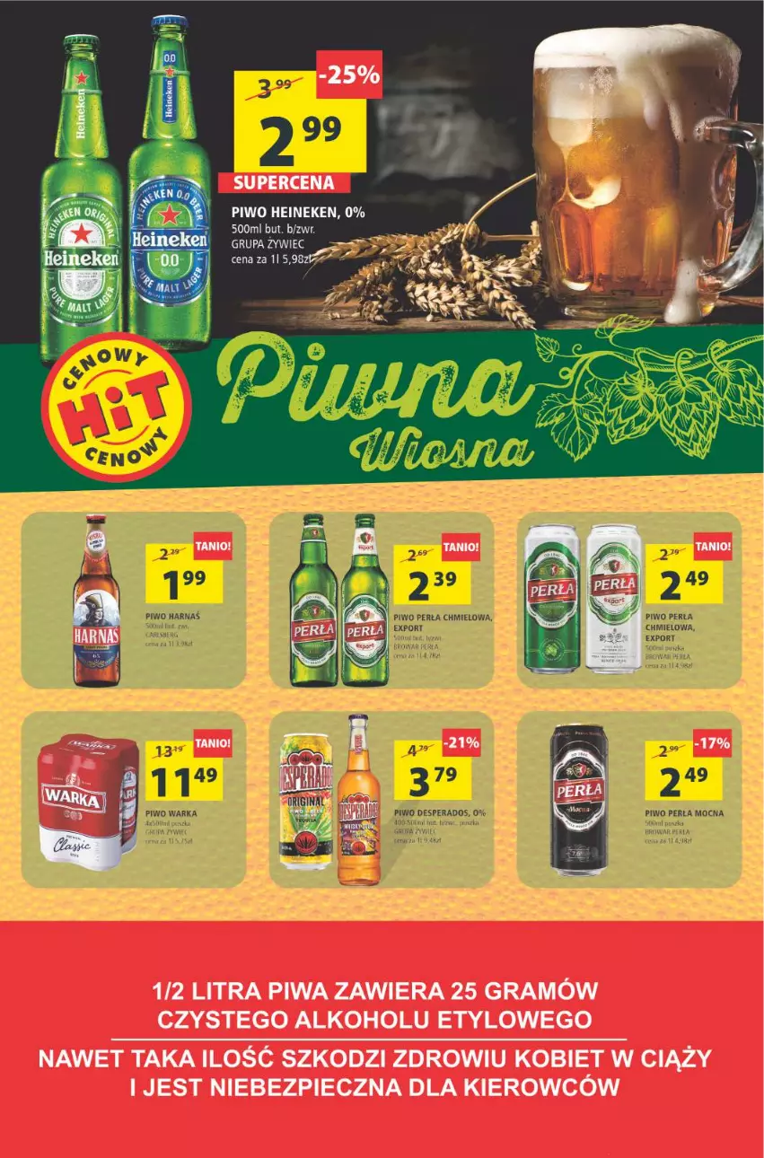 Gazetka promocyjna Arhelan - Gazetka - ważna 09.04 do 18.04.2021 - strona 17 - produkty: Carlsberg, Harnaś, Heineken, Perła, Piwo