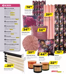 Gazetka promocyjna Bricomarche - Gazetka - Gazetka - ważna od 30.10 do 30.10.2021 - strona 9 - produkty: Zasłona, Velvet, Karnisz, Roleta, Firana, Panel podłogowy, Waga, Poduszka, Lampa, Lampa wisząca