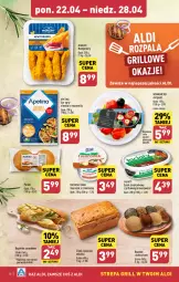 Gazetka promocyjna Aldi - Pełna oferta - Gazetka - ważna od 28.04 do 28.04.2024 - strona 18 - produkty: Cheddar, Warzywa, Ser, Serek, Bagietka, Morliny, Bagietka czosnkowa, Chleb, Grill, Fa