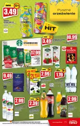 Gazetka promocyjna Topaz - Gazetka - Gazetka - ważna od 17.11 do 17.11.2021 - strona 15 - produkty: Tchibo, Top, Sok, Por, Kawa, Tera, Fortuna, Woda, Herbata, Napój, Fa