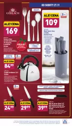 Gazetka promocyjna Aldi - Katalog Moda i Dom - Gazetka - ważna od 27.11 do 27.11.2021 - strona 19 - produkty: Sok, Por, Noż, Nóż do chleba, Czajnik, Widelec, Nóż szefa kuchni, Chleb, Fa