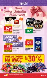 Gazetka promocyjna PoloMarket - Gazetka pomocyjna - Gazetka - ważna od 23.01 do 23.01.2024 - strona 34 - produkty: Cukier, Praliny, Czekolada, Cukierki, Merci, Milka