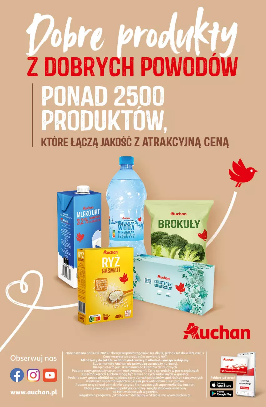 Gazetka promocyjna Auchan - Gazetka MAXI Rewelacje! Supermarket Auchan - ważna 14.09 do 20.09.2023 - strona 8 - produkty: Brokuły