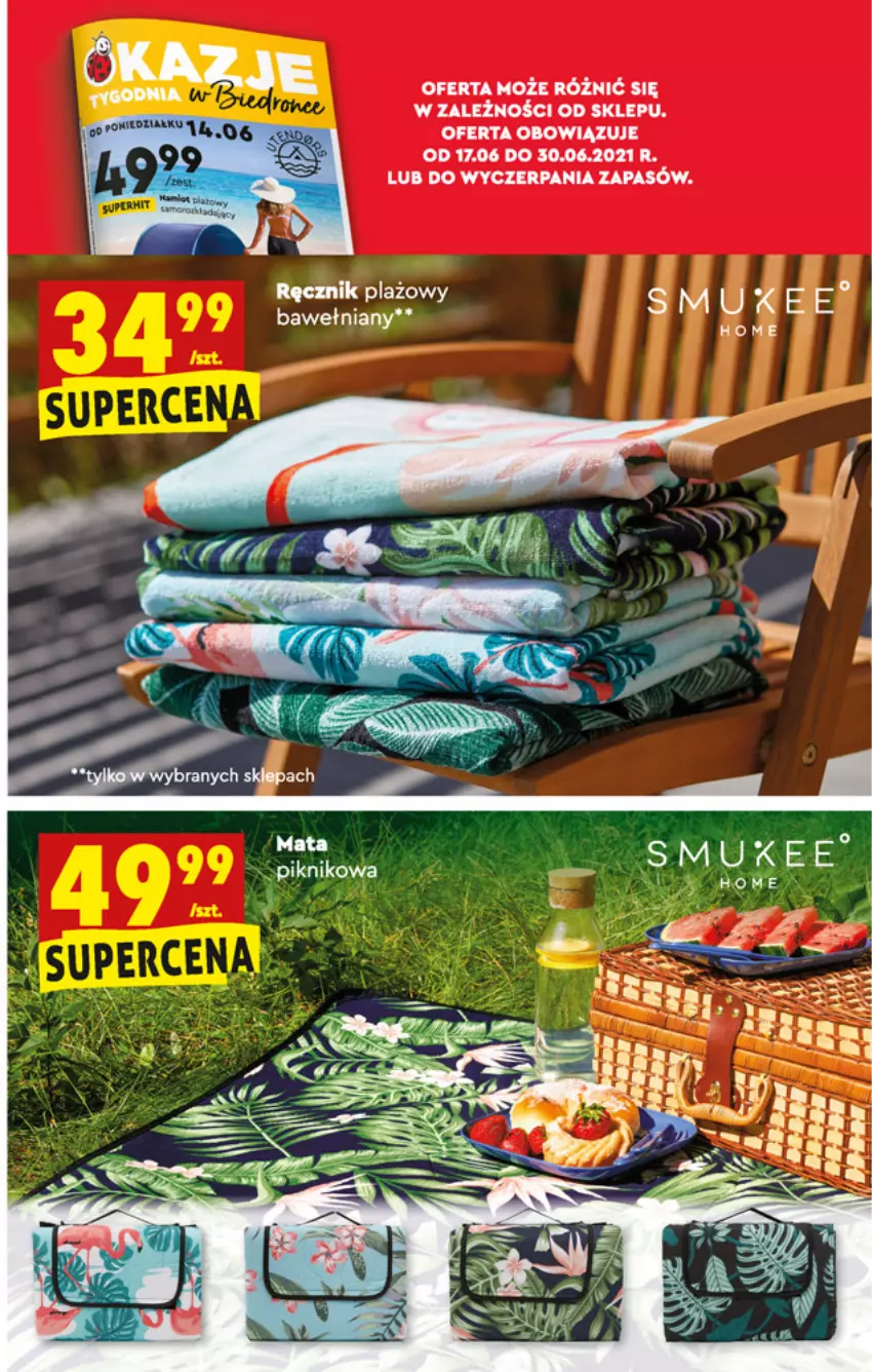Gazetka promocyjna Biedronka - W tym tygodniu PN - ważna 17.06 do 23.06.2021 - strona 55 - produkty: Ręcznik