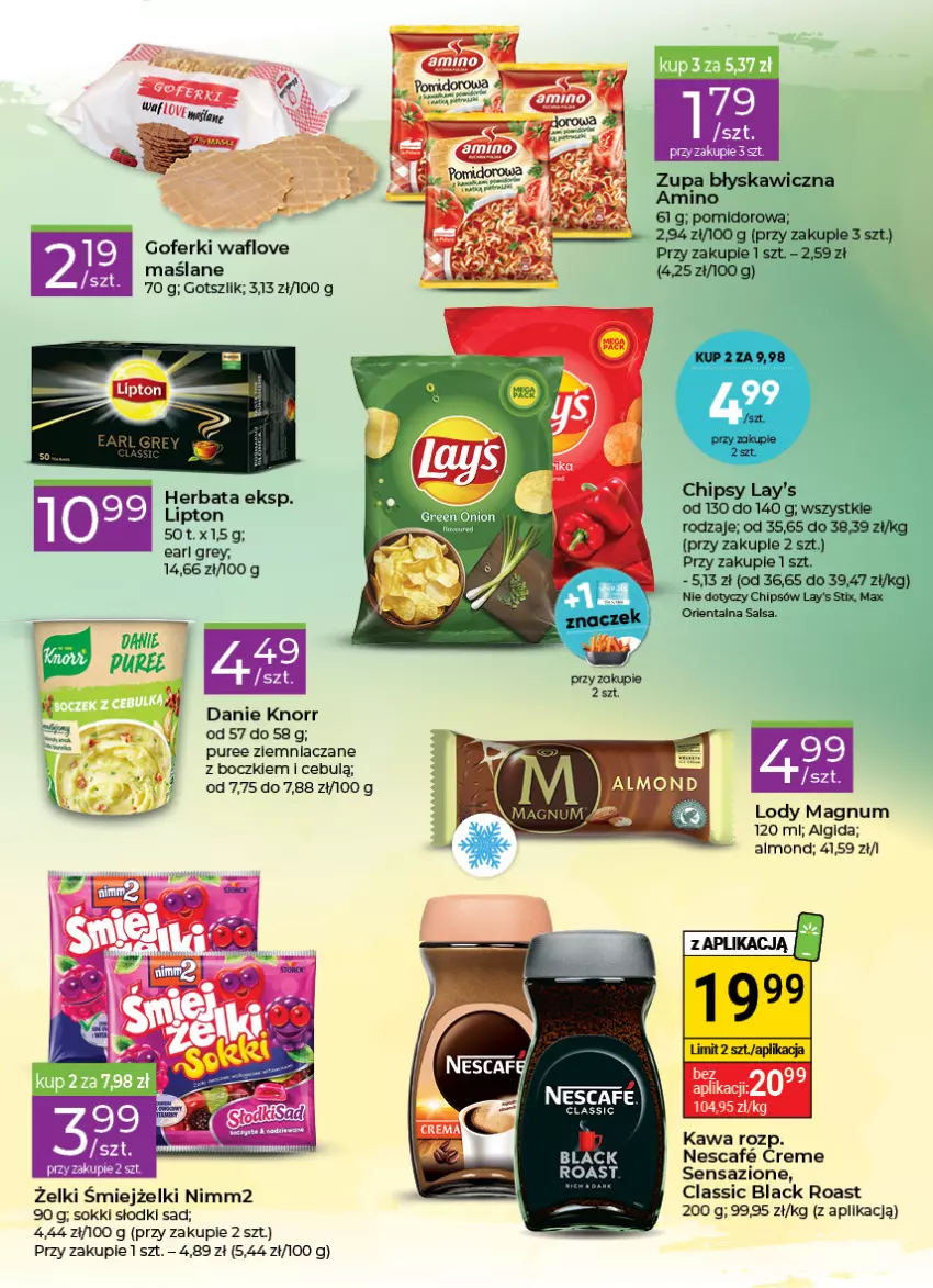 Gazetka promocyjna Stokrotka - Stokrotka Express - ważna 20.10 do 26.10.2022 - strona 3 - produkty: Algida, Chipsy, Kawa, Knorr, Lack, LG, Lody, Nimm2, Pur, Sok, Zupa