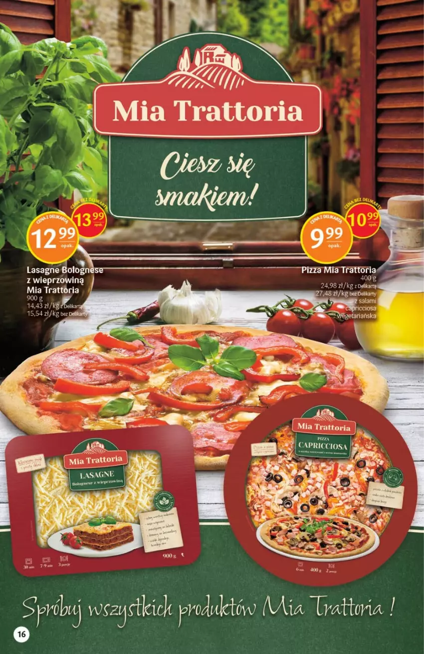 Gazetka promocyjna Delikatesy Centrum - Gazetka DC28 - ważna 21.07 do 27.07.2022 - strona 16 - produkty: Lasagne, Pizza, Salami