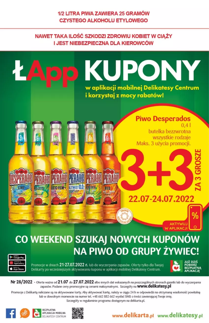 Gazetka promocyjna Delikatesy Centrum - Gazetka DC28 - ważna 21.07 do 27.07.2022 - strona 28 - produkty: Gra, Mobil, Piec, Piwa, Piwo, Rum