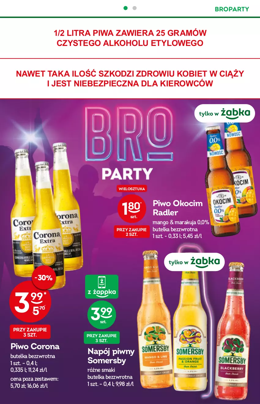 Gazetka promocyjna Żabka - ważna 22.12.2021 do 04.01.2022 - strona 12 - produkty: Gra, Koc, Mango, Napój, Okocim, Piec, Piwa, Piwo, Radler, Somersby