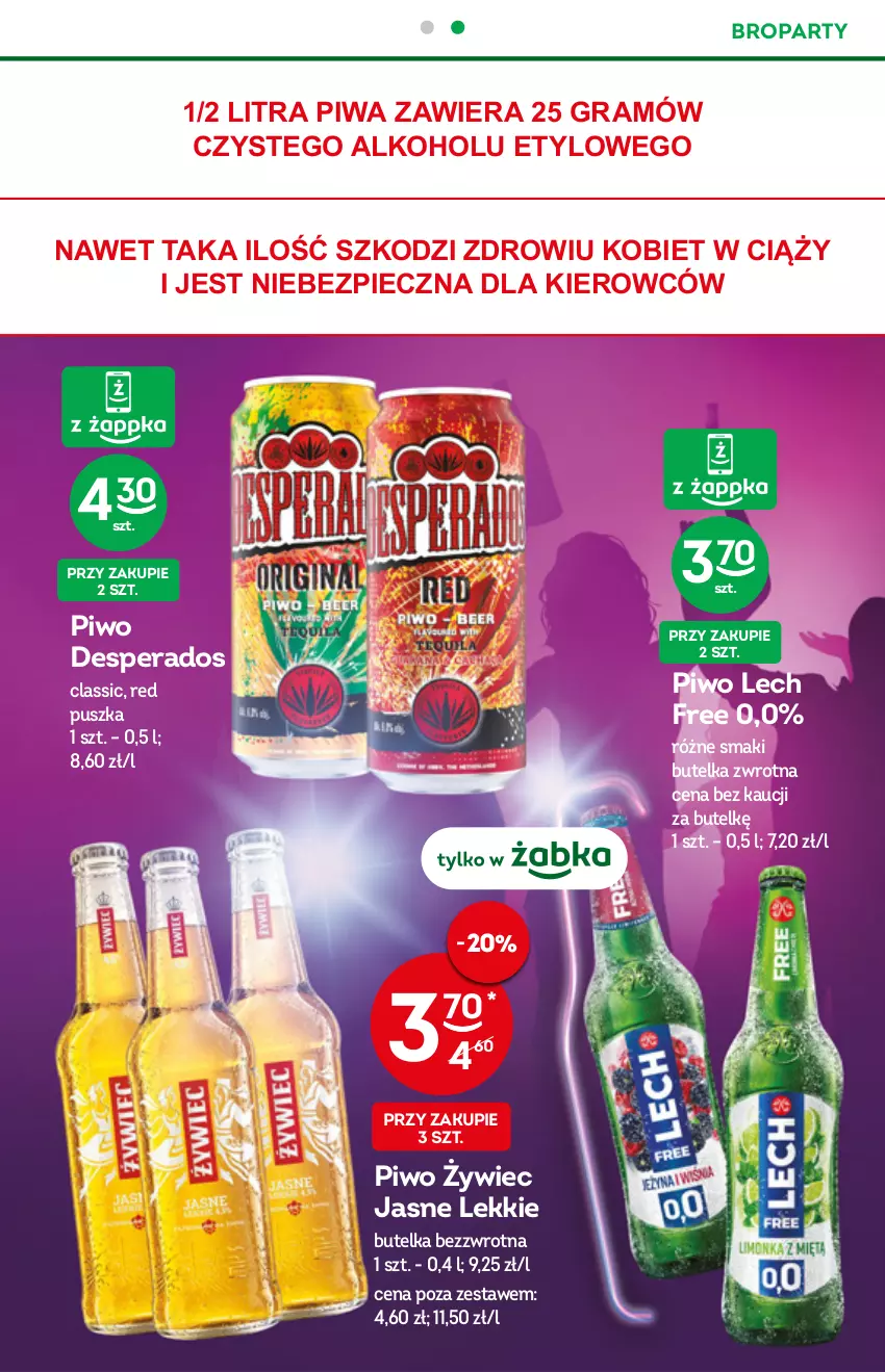 Gazetka promocyjna Żabka - ważna 22.12.2021 do 04.01.2022 - strona 13 - produkty: Desperados, Gra, Piec, Piwa, Piwo