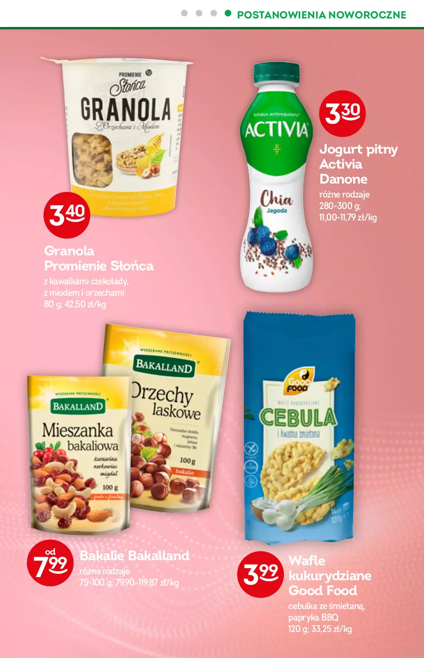 Gazetka promocyjna Żabka - ważna 22.12.2021 do 04.01.2022 - strona 27 - produkty: Activia, Bakalland, Danone, Gra, Granola, Jogurt, Jogurt pitny, Kawa, Papryka, Wafle