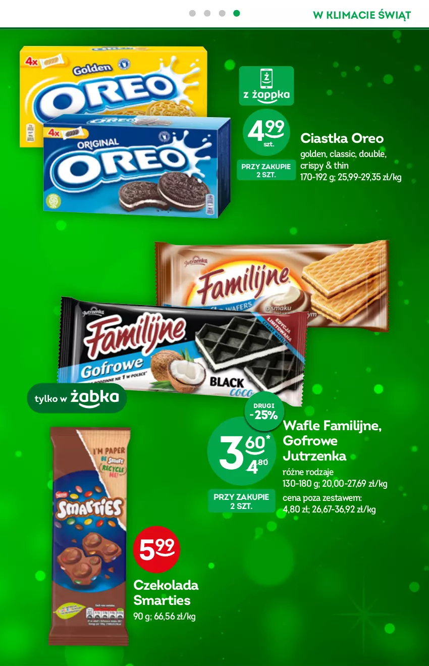 Gazetka promocyjna Żabka - ważna 22.12.2021 do 04.01.2022 - strona 31 - produkty: Ciastka, Czekolada, Fa, Jutrzenka, Oreo, Wafle