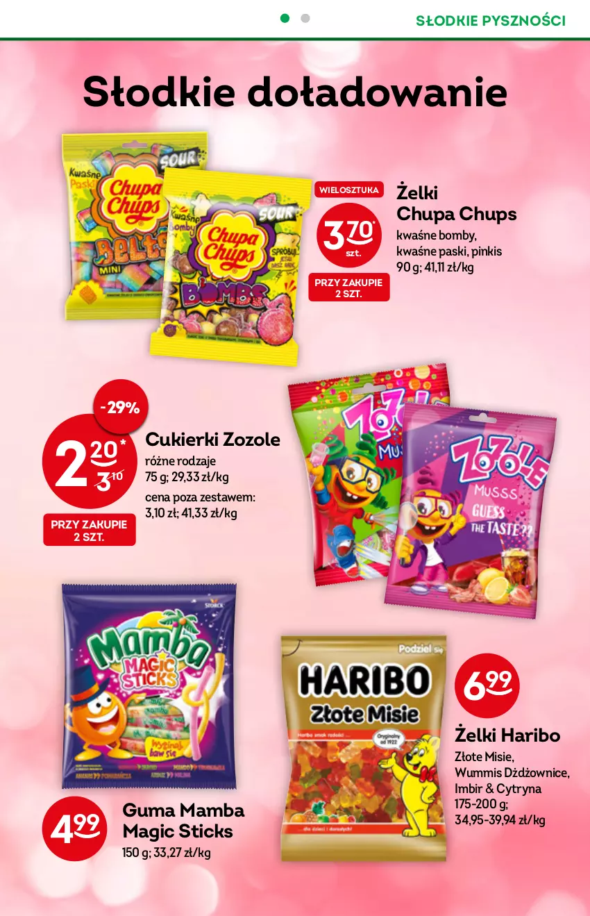 Gazetka promocyjna Żabka - ważna 22.12.2021 do 04.01.2022 - strona 46 - produkty: Chupa Chups, Cukier, Cukierki, Haribo, Imbir, Mamba