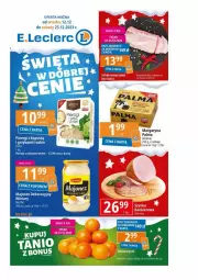 Gazetka promocyjna E Leclerc - Gazetka - ważna od 23.12 do 23.12.2023 - strona 1 - produkty: Mandarynki, Majonez, Pierogi, Ser, Palma, Virtu, Margaryna, Kapustą, LG
