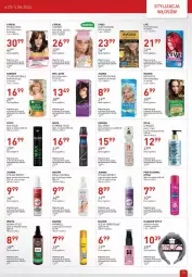 Gazetka promocyjna Drogerie Jawa - Gazetka - ważna od 05.06 do 05.06.2023 - strona 13 - produkty: Opaska do włosów, Opaska, Krem koloryzujący do włosów, Bell, Hegron, Joanna, Wella, Eleo, Syoss, Garnier, Lakier do włosów, Obraz, Joanna styling, Oleo, Olej, Nivea, Control, Lakier, Fa